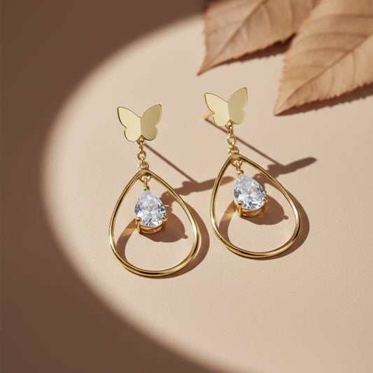 Flutter Gleam Earrings jewellery product view 1
