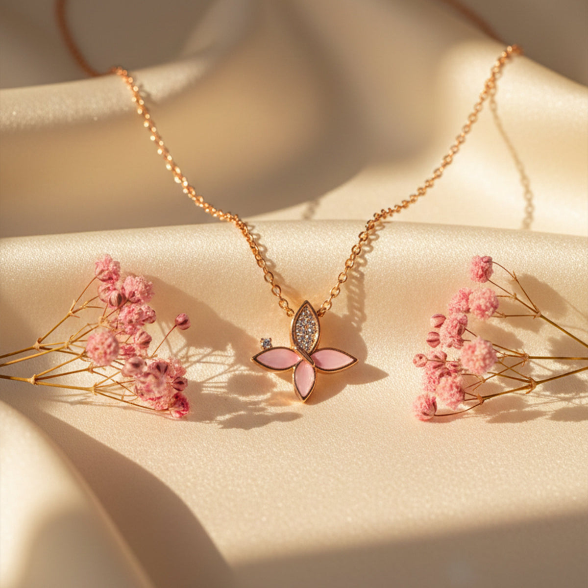 Kusuma Flora Necklace jewellery product view 3