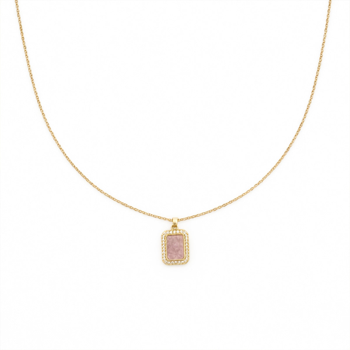 Blush Radiance Pendant Necklace jewellery product view 4