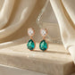 Veloura Emerald Glow Drop Earrings jewellery product view 1