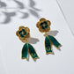 Luxury Bloom Floral Ribbon Earrings jewellery product view 5
