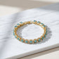 Turquoise Diamond Frame Bracelet jewellery product view 3