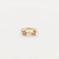 Twin Butterfly Crystal Gold Ring jewellery product view 4