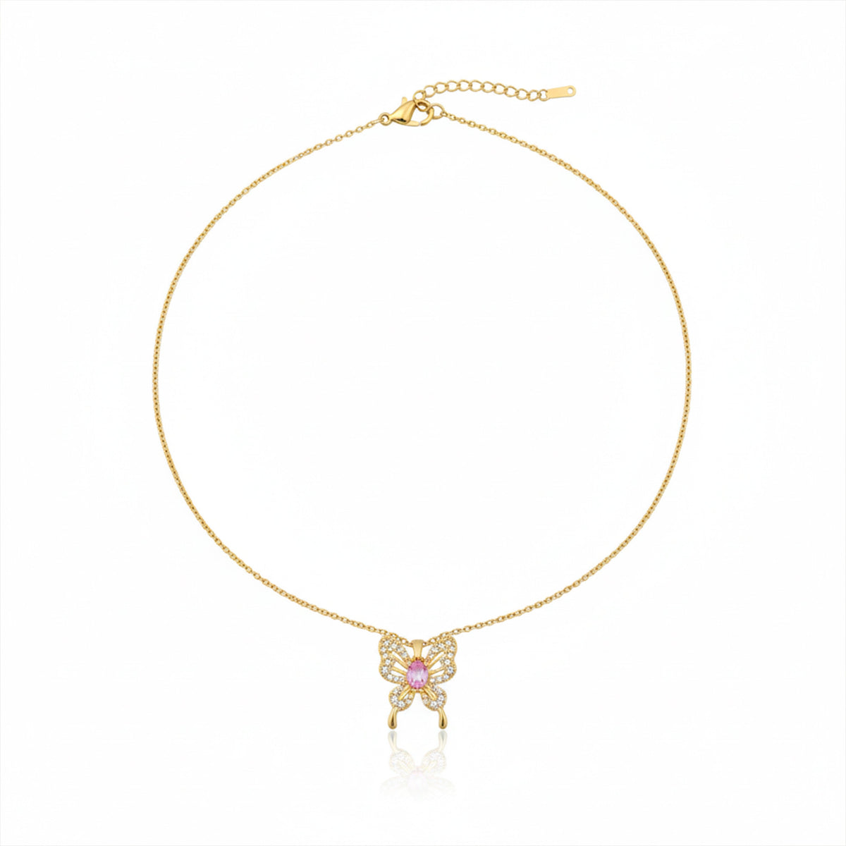 Butterfly Charm Necklace style 2 jewellery product view 5