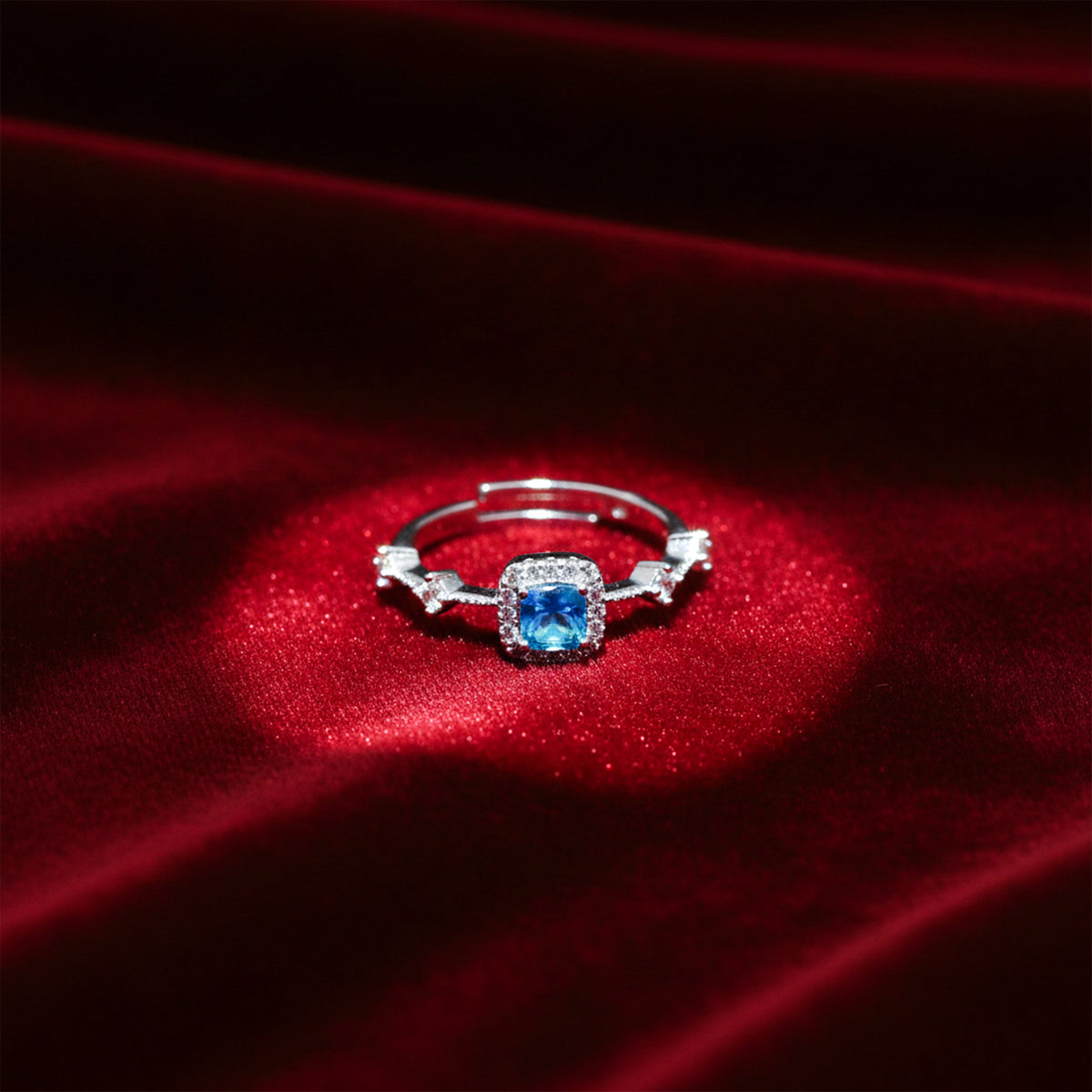 Ocean Sapphire Diamond Ring jewellery product view 2