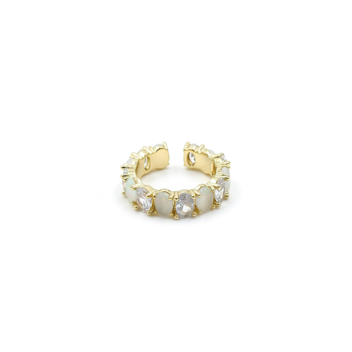 Opaline Luxe Zircon Adjustable Ring jewellery product view 5