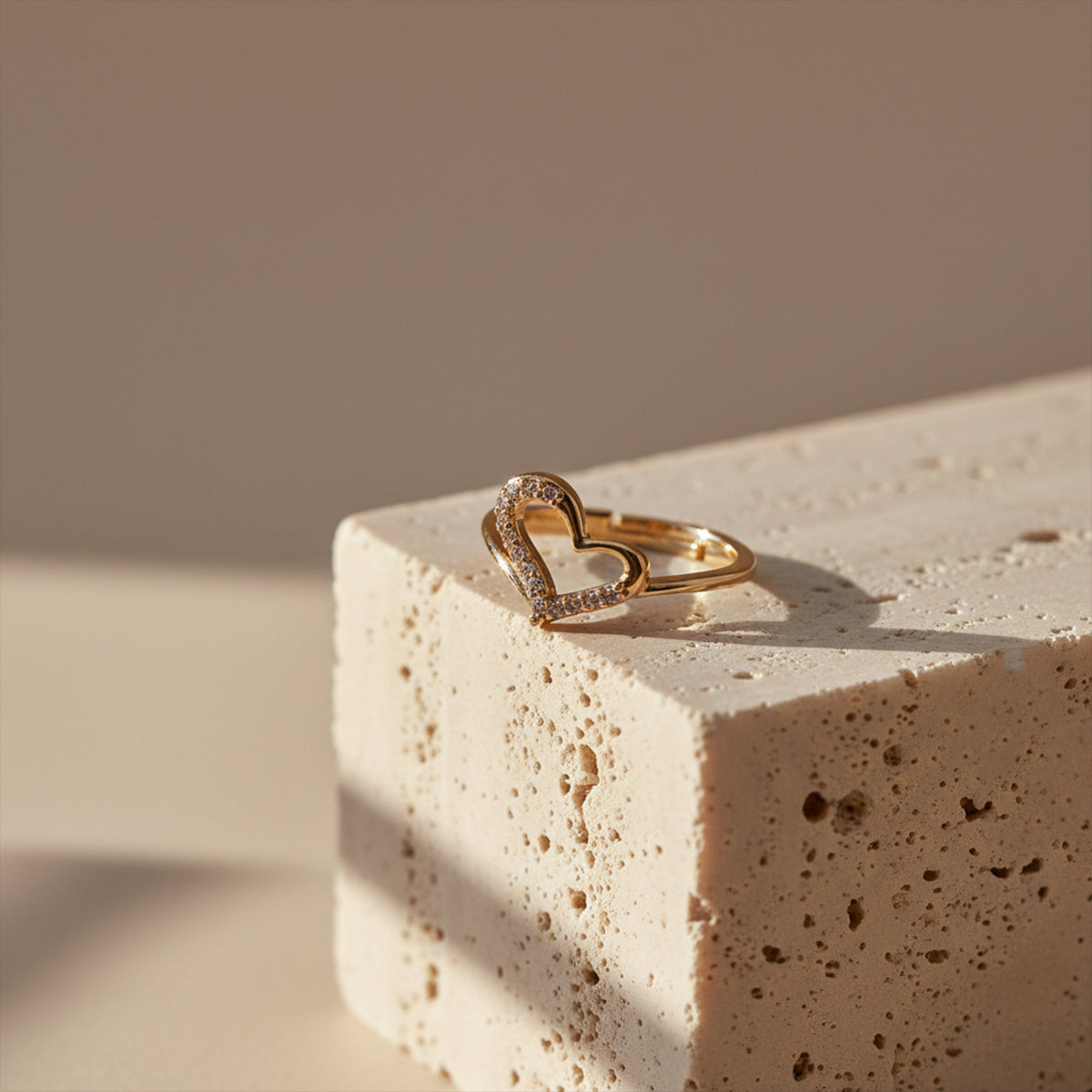 Heart Sparkle Ring jewellery product view 1
