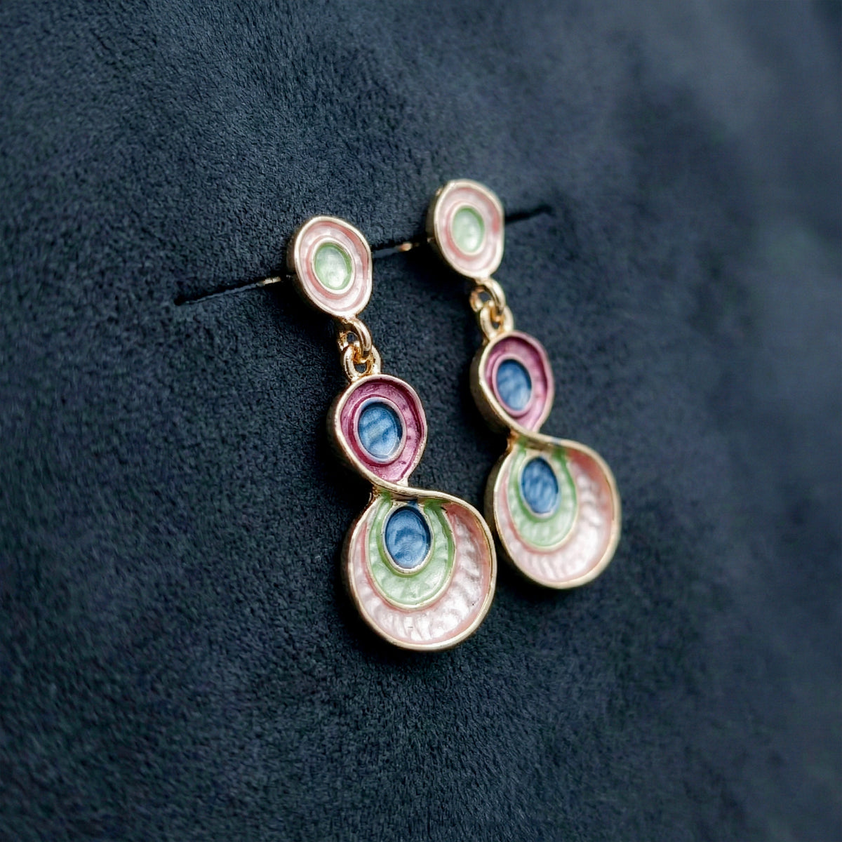 Elysian Pastel Drops Earrings jewellery product view 1