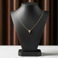 Luxury Halo Diamond Gold Necklace jewellery product view 4