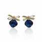 Sapphire Spark Bow Earrings jewellery product view 5