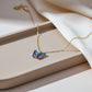 Aurora Butterfly Gold Pendant Necklace jewellery product view 2