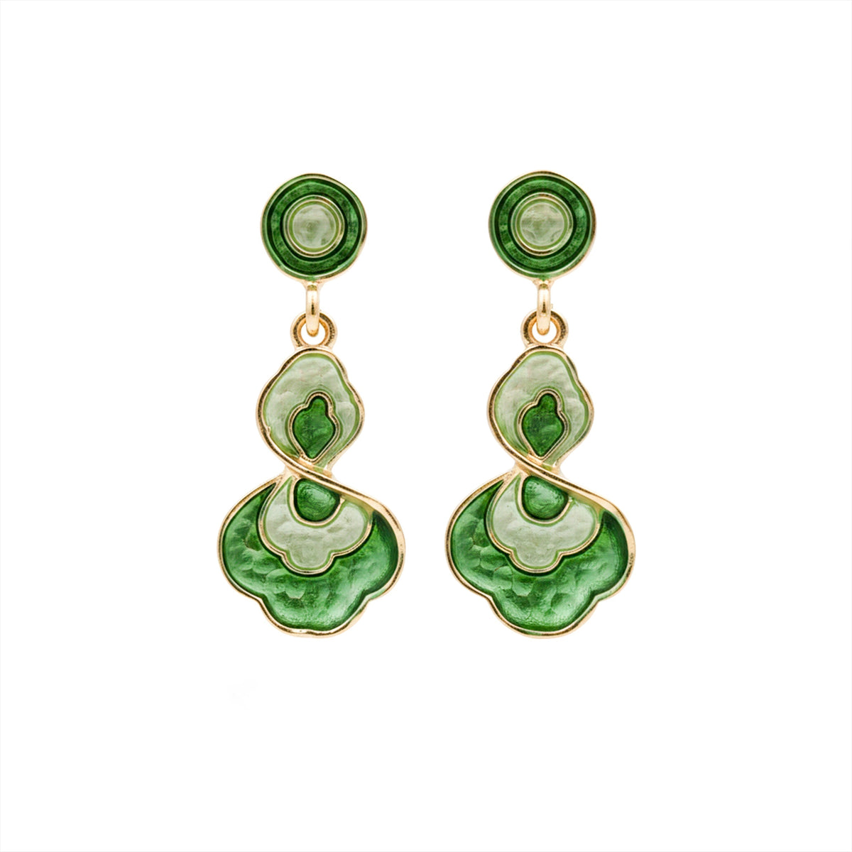 Opaline Green Luxe Earrings jewellery product view 6