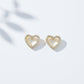 Celestia Love Crystal Heart Earrings jewellery product view 1