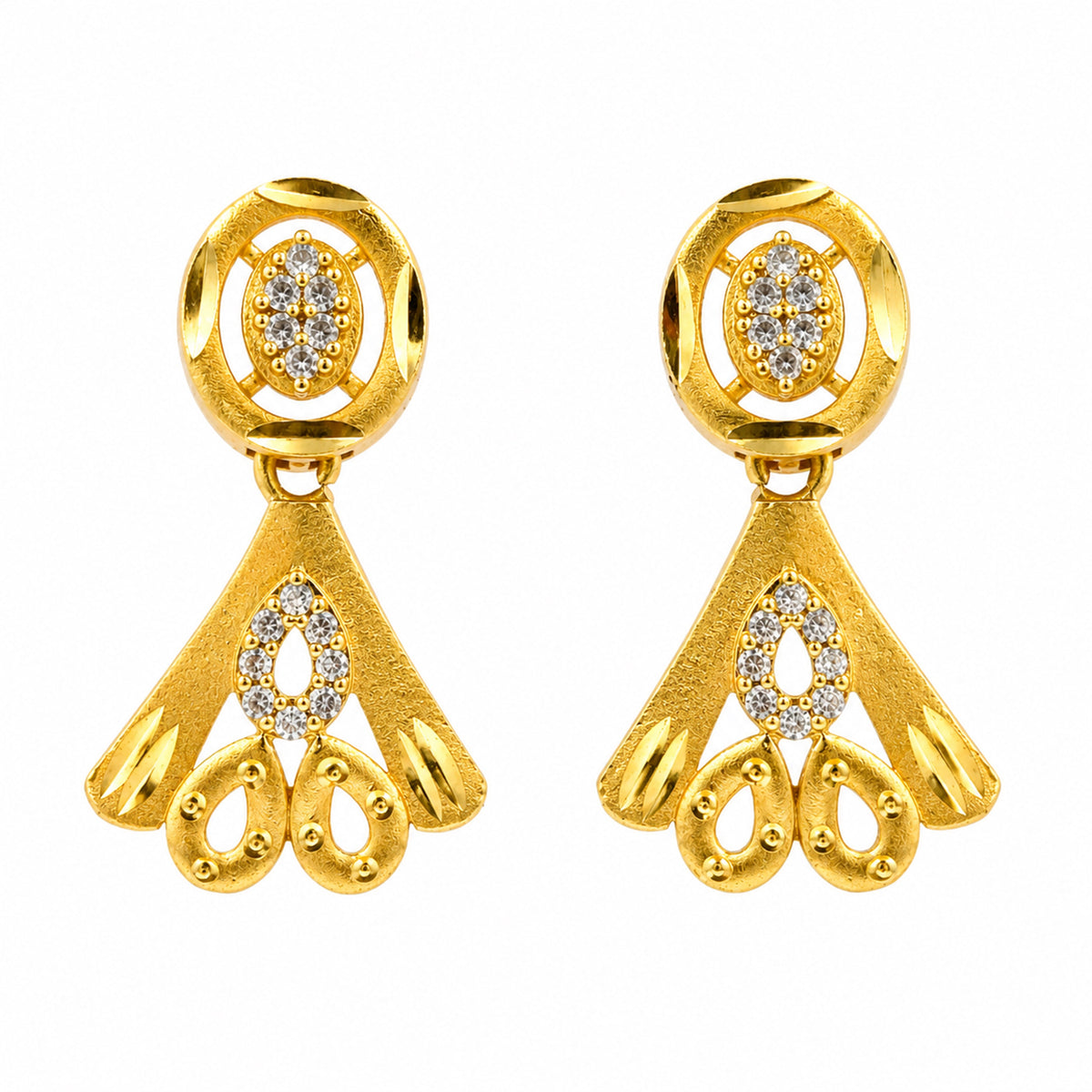 Zari Grace Earrings jewellery product view 2