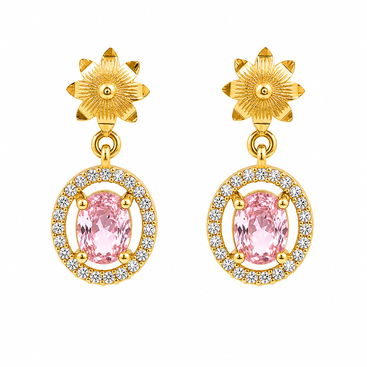 Meher Rose Earrings jewellery product view 2