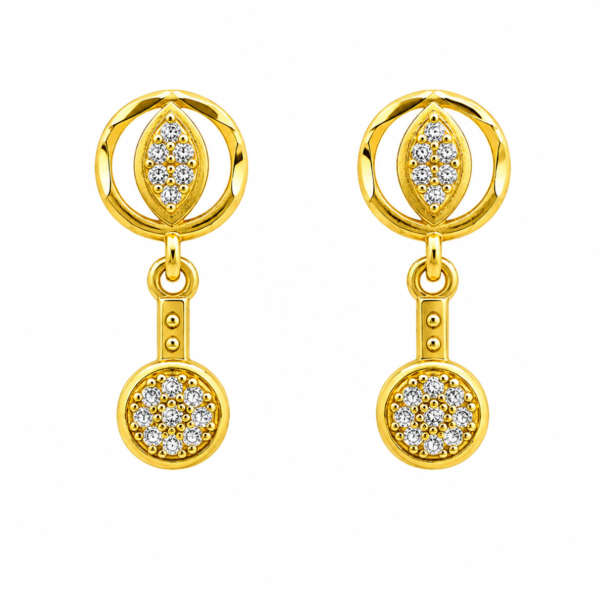 Sunehri Charms Earrings jewellery product view 2