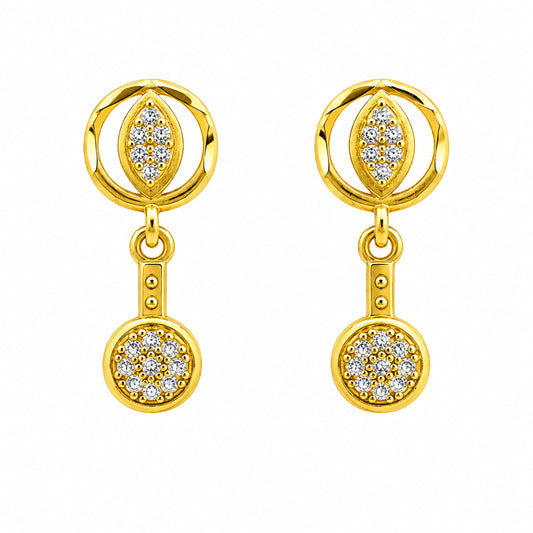 Sunehri Charms Earrings jewellery product view 2