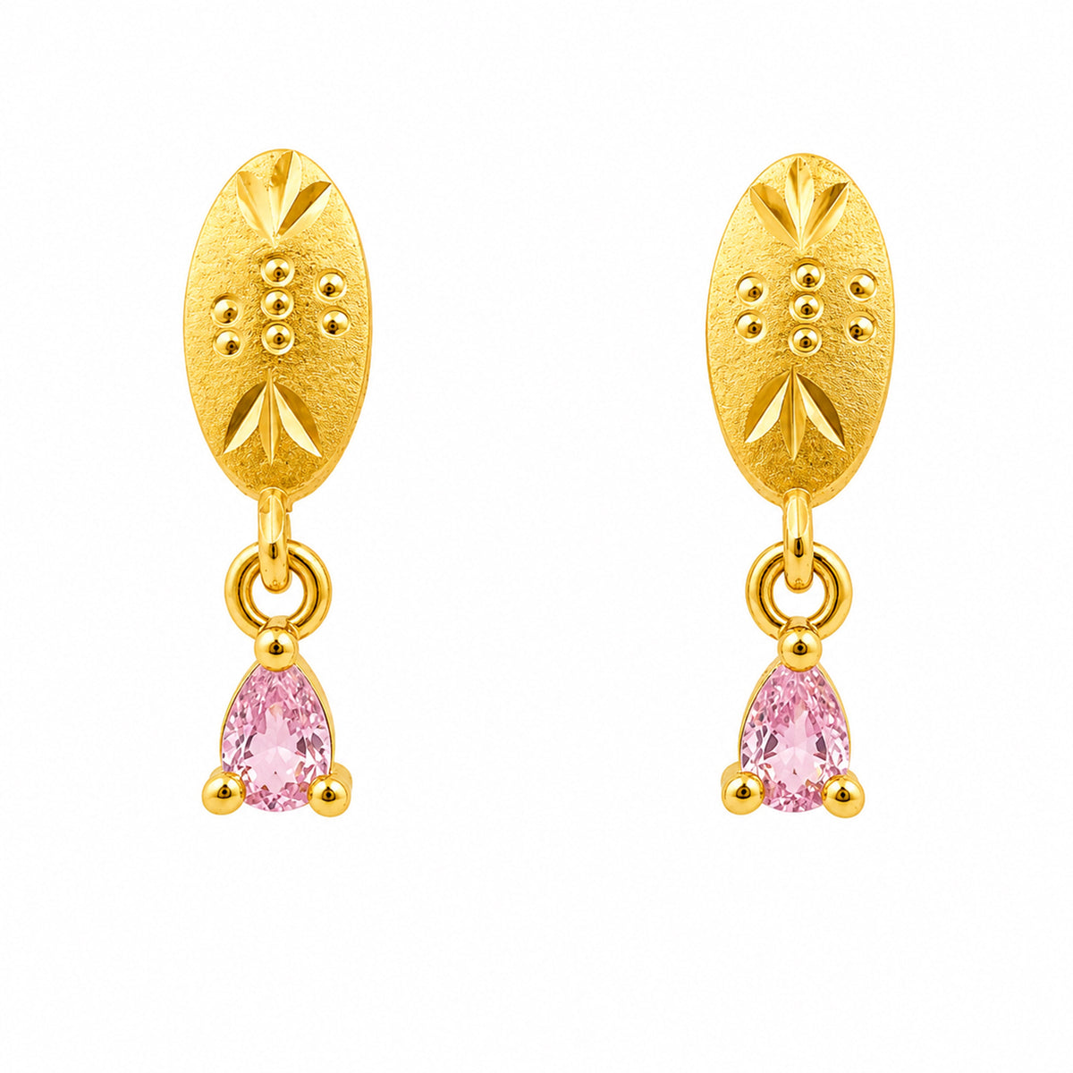 Sunehri Drop Earrings jewellery product view 2