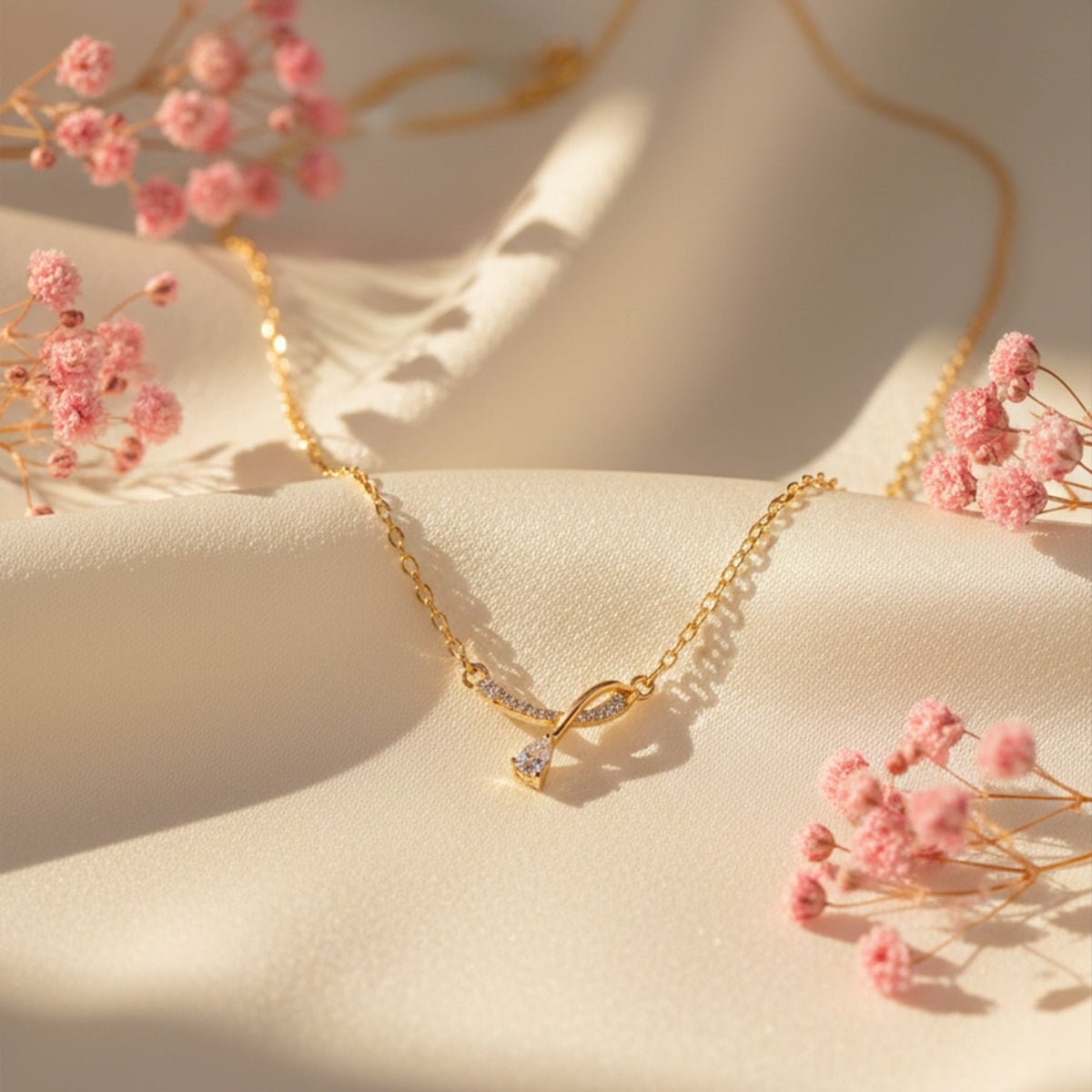 Liora drop Necklace jewellery product view 3