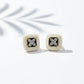 Ivory Noir Blossom Luxe Stud Earrings jewellery product view 12