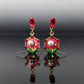 Rose Pearl Hexa Drops Earrings jewellery product view 6
