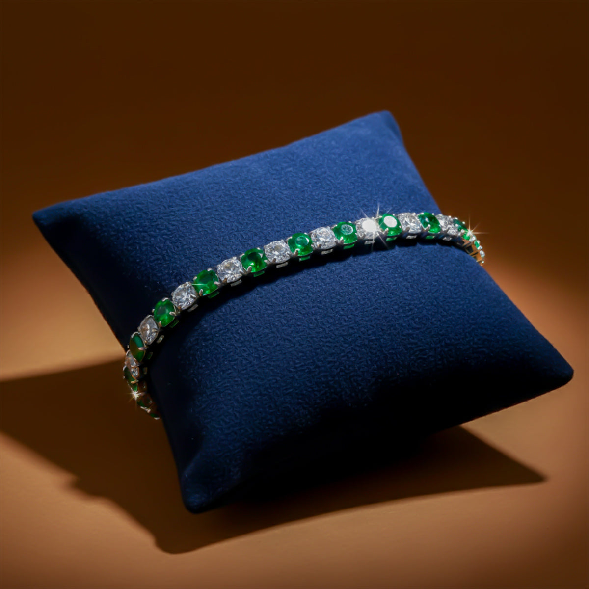 Imperial Emerald Sparkle Bracelet jewellery product view 4