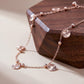 Rose Gold Sunburst Charm Anklet jewellery product view 2