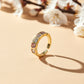 Luxe Princess Cut Eternity Gold Ring jewellery product view 4