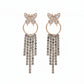 Butterfly Crystal Tassel Earrings jewellery product view 11