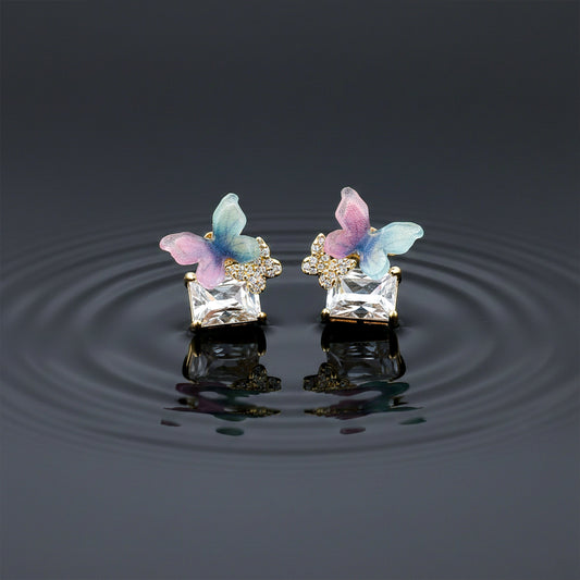 Rangrez Pastel Butterfly Earrings jewellery product view 2