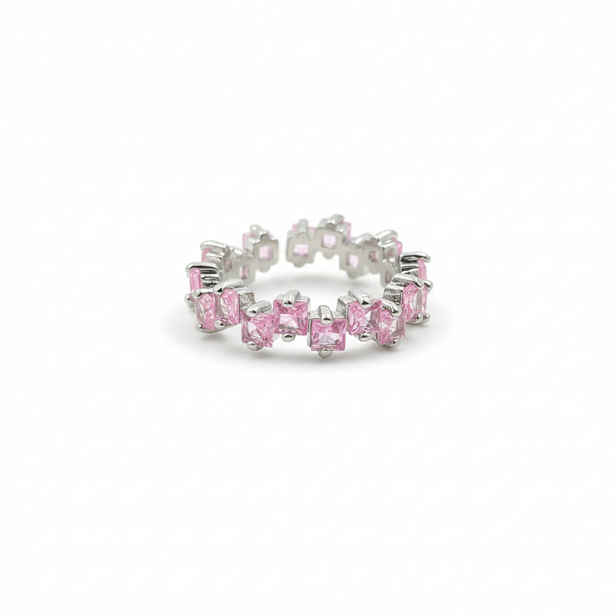 Aurora Pink Diamond Circle Ring jewellery product view 5
