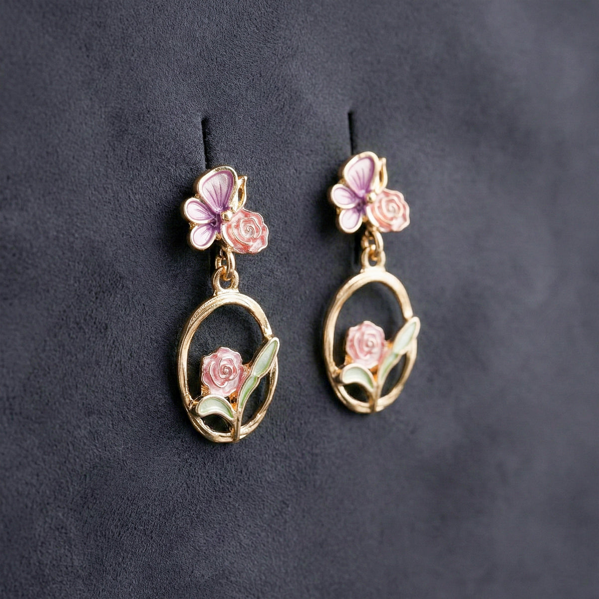 Roselle Luxe Drops Earrings jewellery product view 3