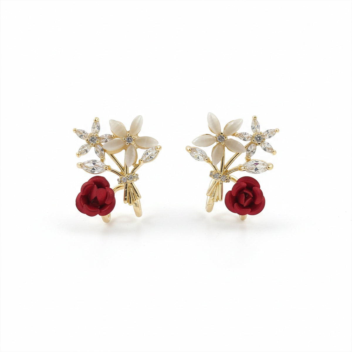 Roselle Luxe Bloom Earrings jewellery product view 6