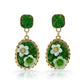 Verdant Blossom Luxe Statement Earrings jewellery product view 5