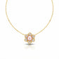 Gold Flower Pearl Pendant jewellery product view 5