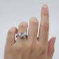 Elegant Crystal Bow Ribbon Ring jewellery product view 2