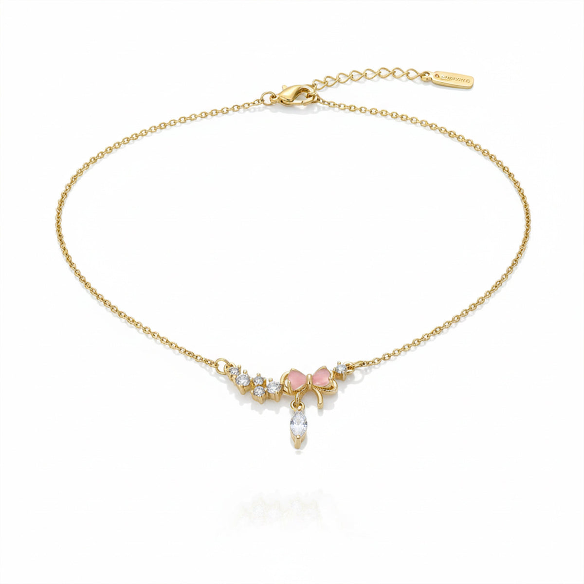 Luxe Golden Butterfly Charm Necklace jewellery product view 5