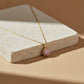 Elegant Pink Blossom Gold Necklace jewellery product view 3