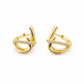 Royal Infinity Twist Gold Earrings jewellery product view 9