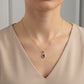 Purple Teardrop Gemstone Gold Pendant Necklace jewellery product view 3
