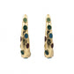 LuxeNova Colorstone Hoop Earrings jewellery product view 12