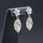 Blossom Pearl Enamel Drop Earrings jewellery product view 2