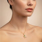 Vintage Emerald Butterfly Pendant Necklace jewellery product view 2