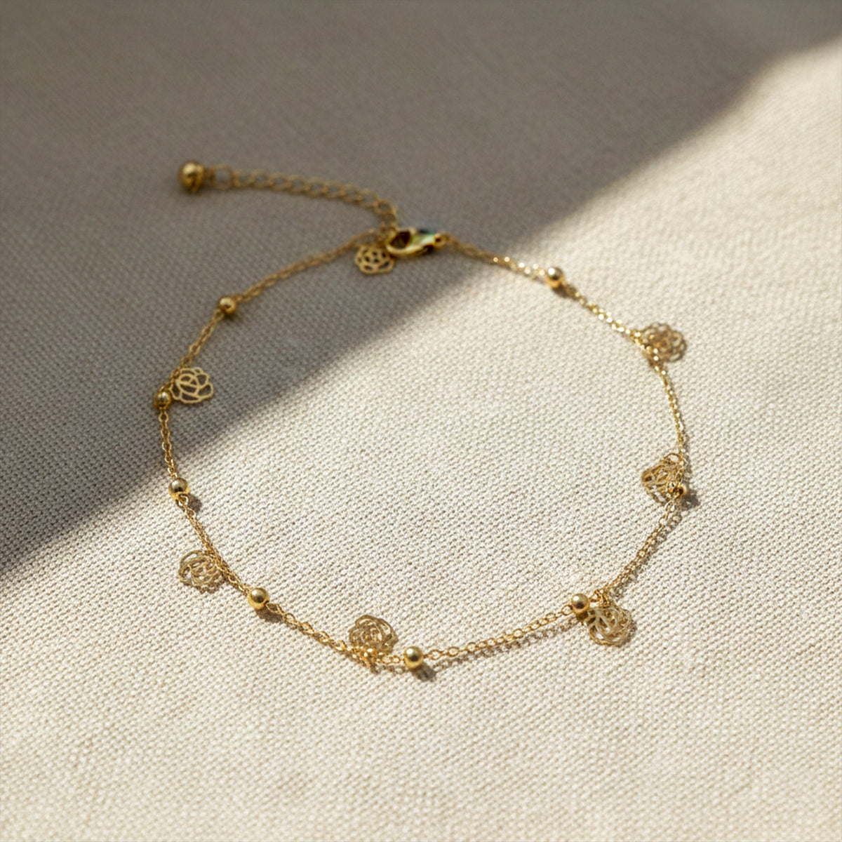 Divine Blossom Anklet jewellery product view 2