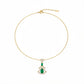 Royal Emerald Drop Necklace jewellery product view 5