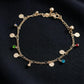 Luxe Bloom Multicolor Gem Anklet jewellery product view 2