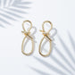 Luxe Knot Loop Drop Earrings jewellery product view 5