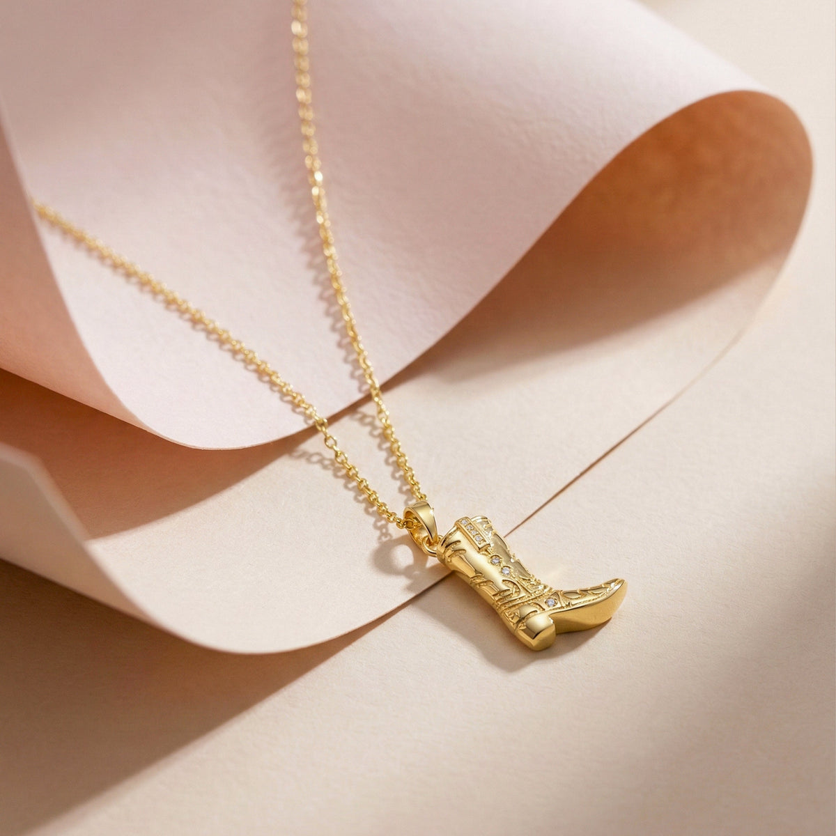 Aurielle Luxe Boot Necklace jewellery product view 1