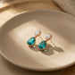 Veloura Emerald Glow Drop Earrings jewellery product view 3
