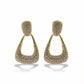 Luxe Zircon Drop Hoop Earrings jewellery product view 5